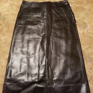 Genuine Leather Skirt